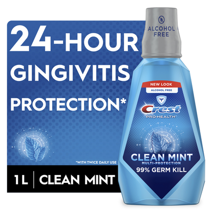 Crest Pro-Health Multi Protection Clean Mint CPC Antigingivitis/Antiplaque Oral Rinse