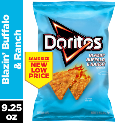 Doritos Tortilla Chips Blazin’ Buffalo &amp; Ranch Flavor
