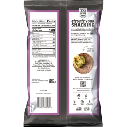 Food Should Taste Good Tortilla Chips, Black Bean