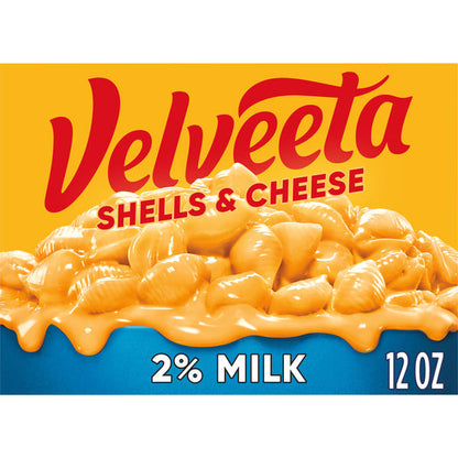 VELVEETA Shells &amp; Cheese Mac &amp; Cheese with 2% Milk Cheese Meal