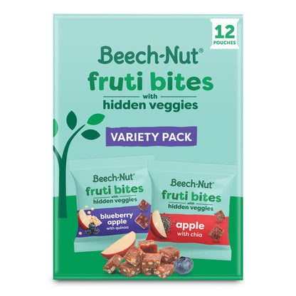 Beech-Nut Fruti Bites Toddler Snack with Hidden Veggies, Fruit Snack Variety Pack