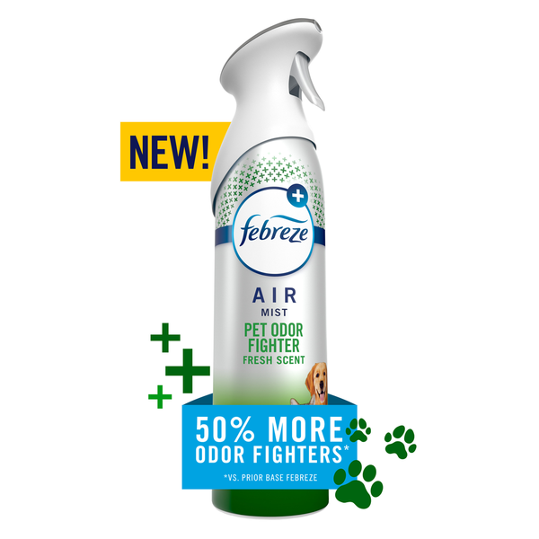 Febreze Air Mist Air Freshener Spray, Pet Odor Fighter  DestGlow