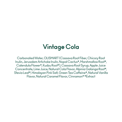 OLIPOP Prebiotic Soda, Vintage Cola