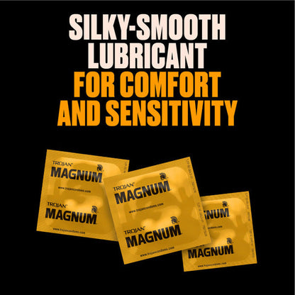 Trojan Magnum Large Size Lubricated Latex Condoms