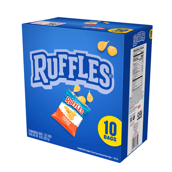 Ruffles Potato Chips Cheddar &amp; Sour Cream  DestGlow