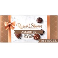 Russell Stover Assorted Milk &amp; Dark Chocolate Candy Gift Box