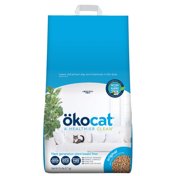 okocat Original Premium Clumping Wood Cat Litter  DestGlow