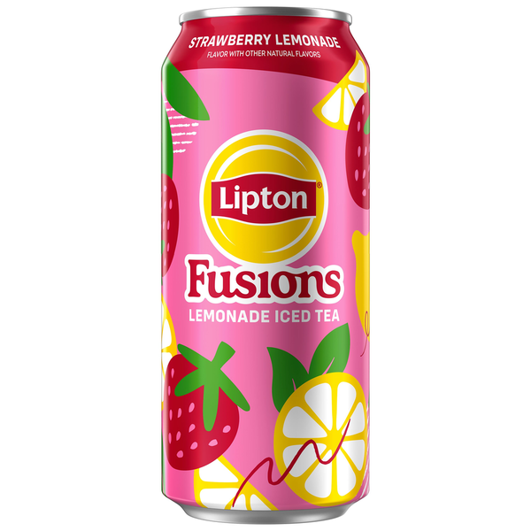 Lipton Fusions Iced Tea Strawberry Lemonade 16 Fl Oz  DestGlow