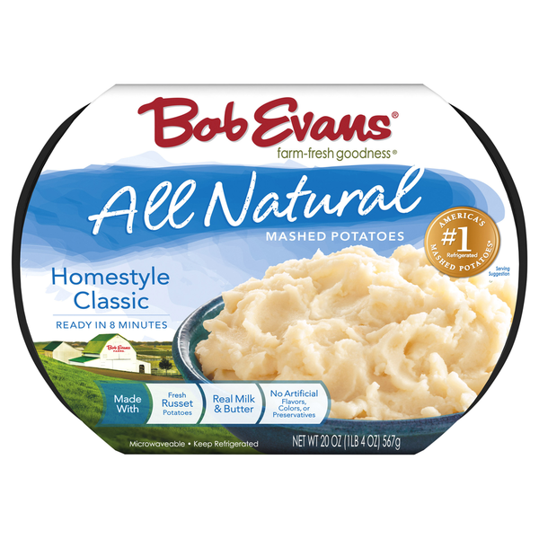 Bob Evans Farms All Natural Homestyle Classic Mashed Potatoes  DestGlow