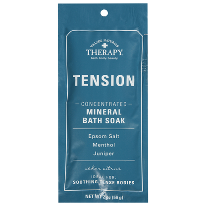 Village Naturals Therapy Mineral Bath Soak, Concentrated, Tension, Cedar Citrus