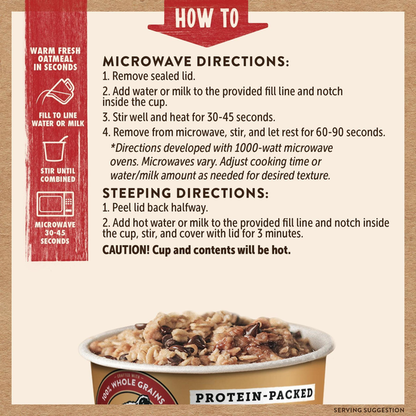 Kodiak Peanut Butter Chocolate Chip Oatmeal in a Cup