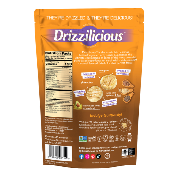 Drizzilicious Mini Rice Cake Bites, Salted Caramel!  DestGlow
