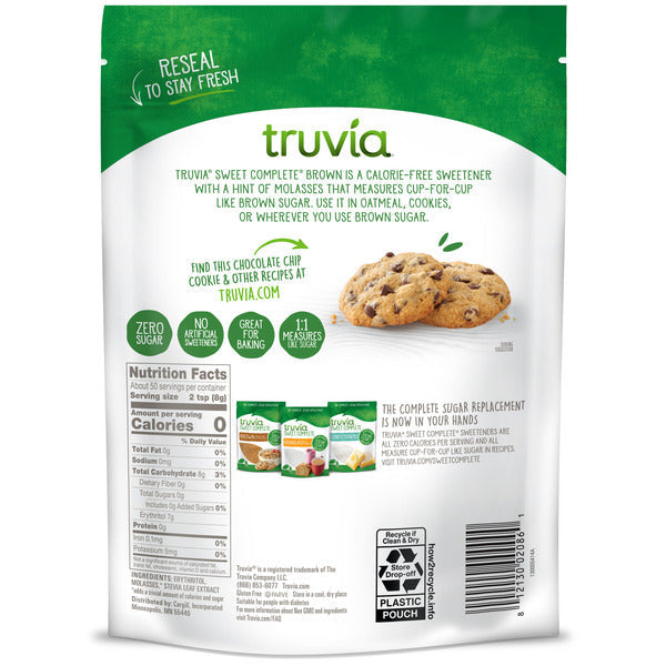 Truvia Sweet Complete Brown  Sweetener With The Stevia Leaf  DestGlow