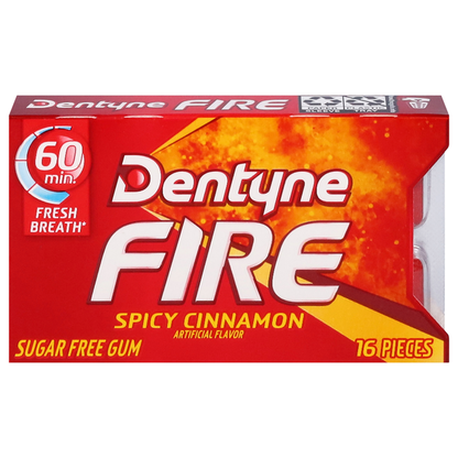 Dentyne Sugar Free Spicy Cinnamon Gum  DestGlow
