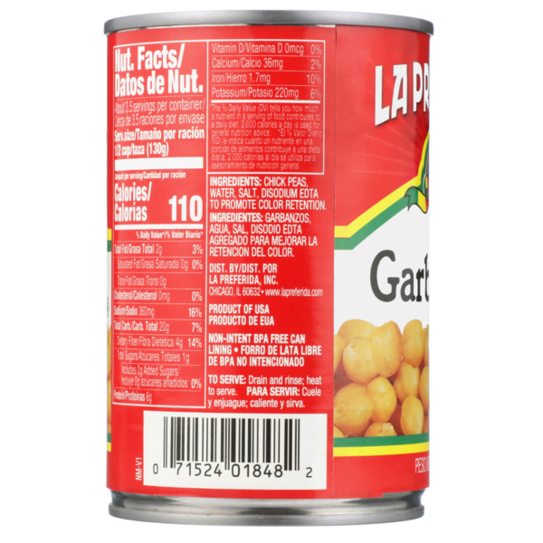 La Preferida Chick Peas (Garbanzos)  DestGlow