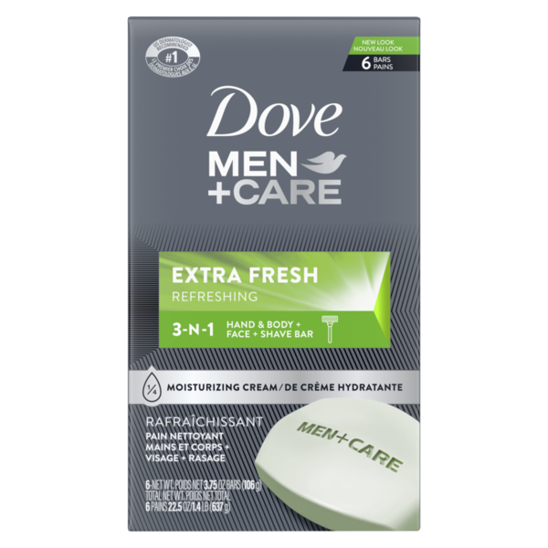 Dove 3 In 1 Cleanser For Body Face And Shaving Extra Fresh
