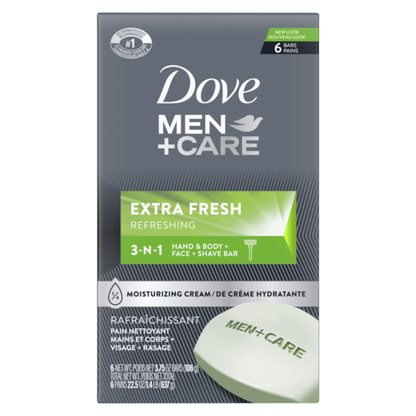 Dove 3 In 1 Cleanser For Body Face And Shaving Extra Fresh