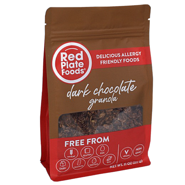 Red Plate Foods Dark Chocolate Granola, Gluten Free &amp; Peanut Free  DestGlow
