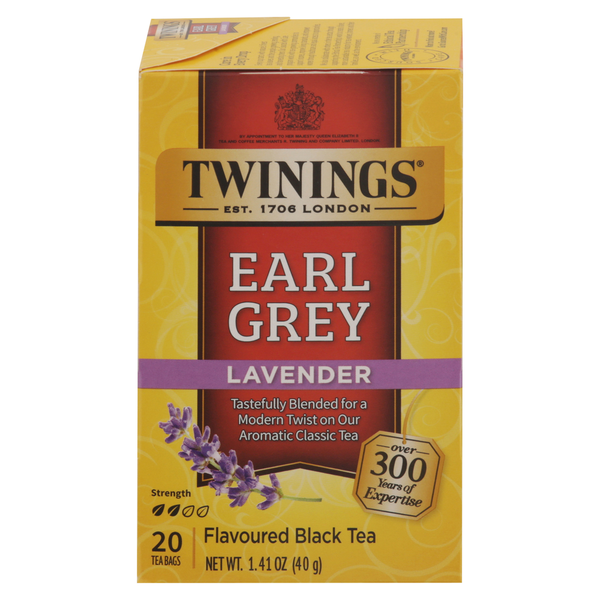 Twinings Of London Earl Grey Lavender Black 20 ct. Tea Bags  DestGlow