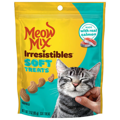Meow Mix Irresistibles Cat Treats, Soft With Salmon, 3-Ounce