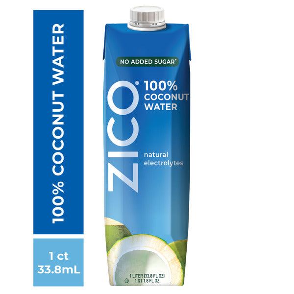 ZICO Natural 100% Coconut Water Drink, No Sugar Added  DestGlow