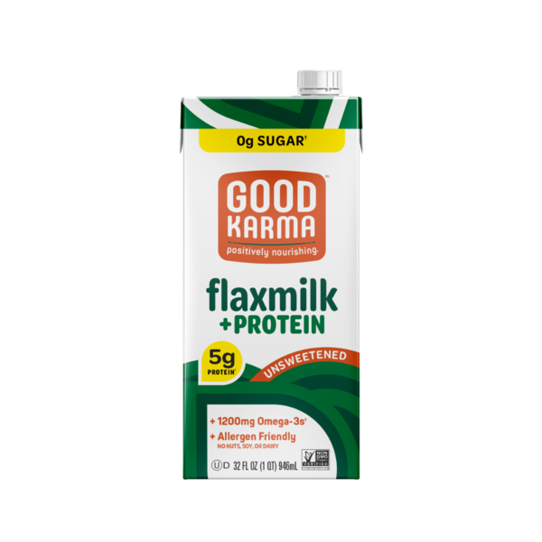 Good Karma Flaxmilk, Unsweetened + Protein  DestGlow