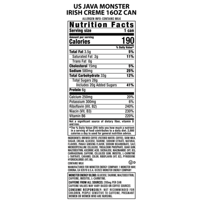 Monster Coffee + Energy Irish Blend