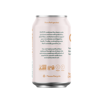 OLIPOP Prebiotic Soda, Classic Root Beer