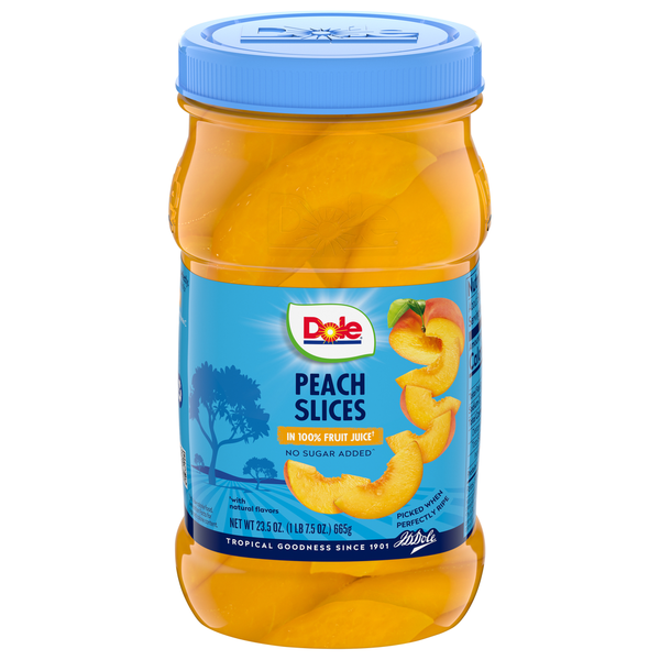 Dole Peach Slices, in 100% Fruit Juice  DestGlow