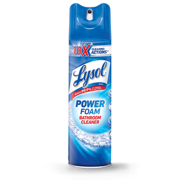 Lysol Disinfecting Power Foam Cleaner for Bathrooms, Showers, Tubs  DestGlow