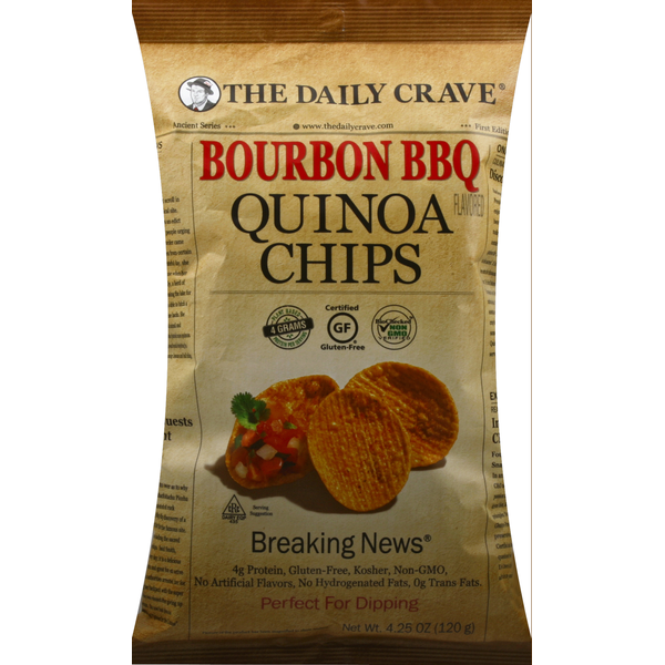 The Daily Crave Quinoa Chips, Bourbon BBQ Flavored  DestGlow