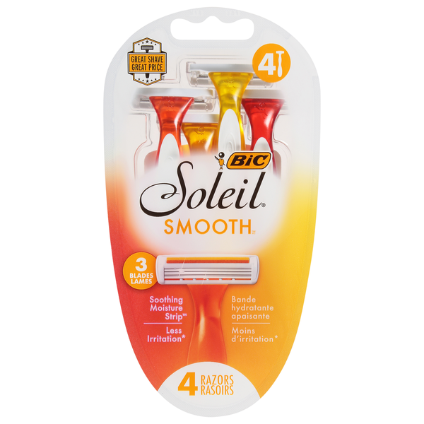BIC Razors, 3 Blades Smooth  DestGlow