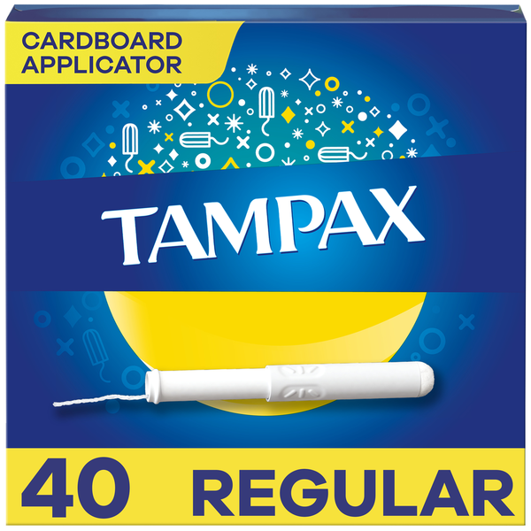 TAMPAX Cardboard Tampons Regular  DestGlow