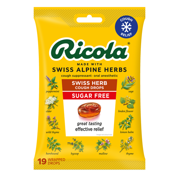 Ricola Sugar Free Swiss Herb Cough Drops  DestGlow