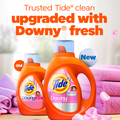 Tide Plus Boost of Ultra Downy Liquid Laundry Detergent, April Fresh Scent