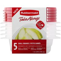 Rubbermaid Containers &amp; Lids, Small Squares️  DestGlow