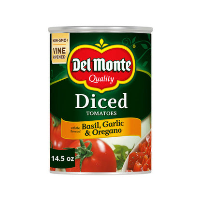 Del Monte Diced Tomatoes with the Flavors of Basil, Garlic &amp; Oregano