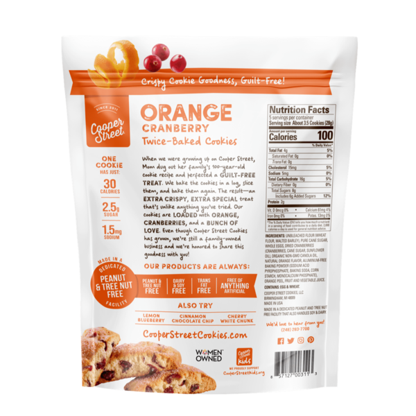 Cooper Street Orange Cranberry, Twice Baked Biscotti Cookies  DestGlow