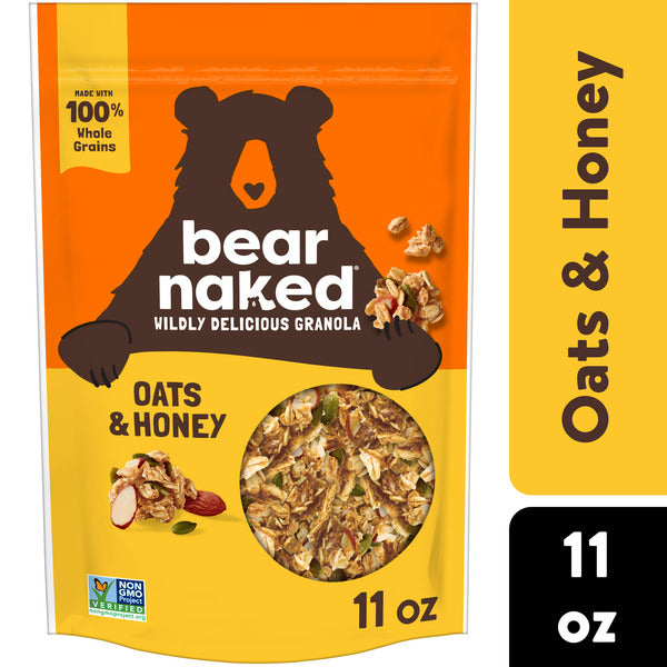 Bear Naked Granola Cereal, Whole Grain Granola, Breakfast Snacks, Oats and Honey,  Bag (1 Bag)  DestGlow