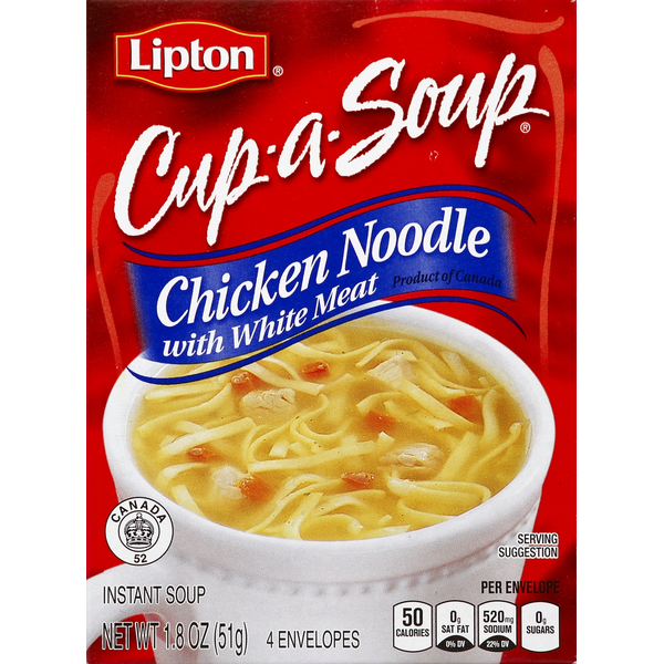 Lipton Soup, Instant, Chicken Noodle with White Meat  DestGlow