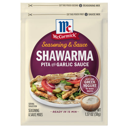 McCormick Shawarma Pita &amp; Garlic Sauce Seasoning &amp; Sauce Duo