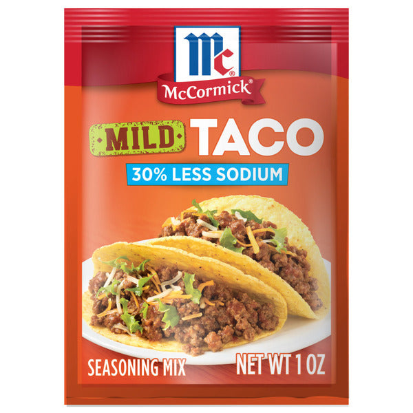 McCormick 30% Less Sodium Mild Taco Seasoning Mix  DestGlow