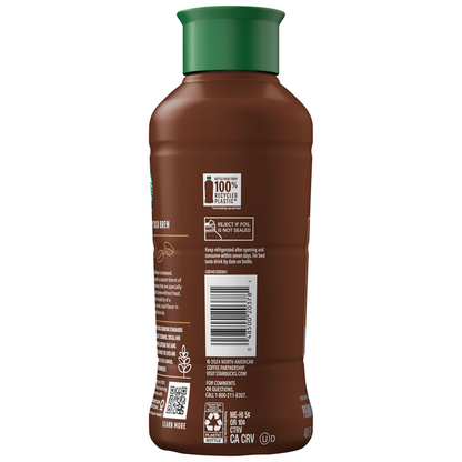 Starbucks Coffee Beverage, Premium, Black, Unsweet, Cold Brew