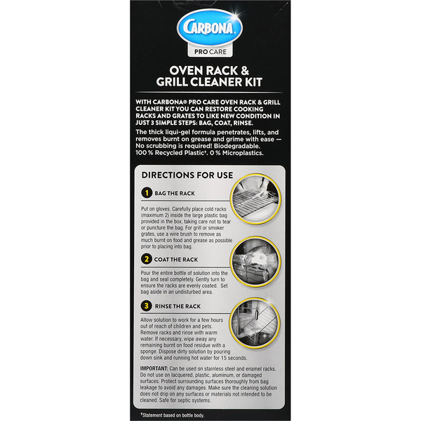 Carbona 2 in 1 Oven Rack &amp; Grill Cleaner  DestGlow