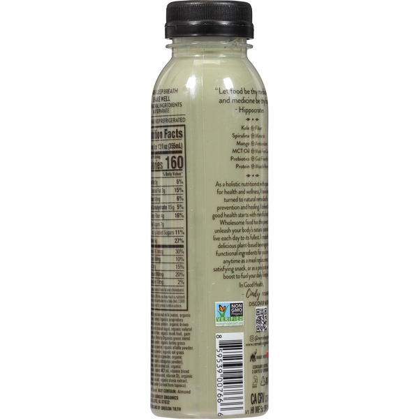 Remedy Organics Shake, 100% Plant Based, Tropical Greens  DestGlow