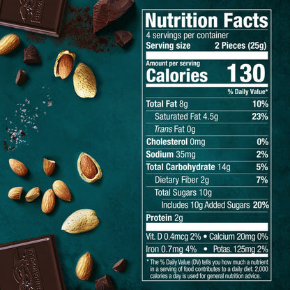 Ghirardelli Intense Dark Sea Salt Almond Dark Chocolate Bar