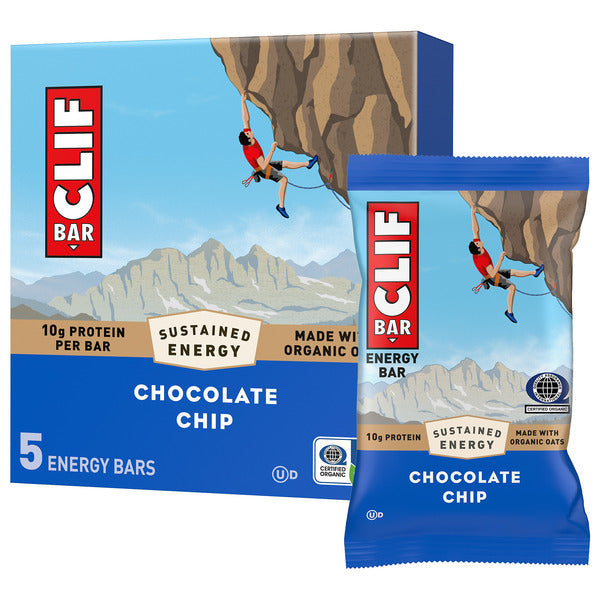 CLIF BAR Energy Protein Bars, Chocolate Chip, Non-Gmo 12 oz