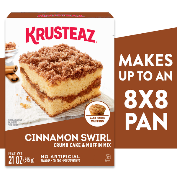 Krusteaz Cinnamon Swirl Crumb Cake &amp; Muffin Mix  DestGlow