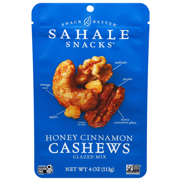 Sahale Snacks Cashews, Honey Cinnamon  DestGlow