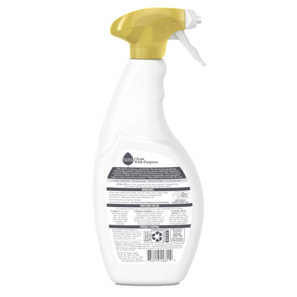 Seventh Generation Disinfecting Spray Lemongrass Citrus  DestGlow